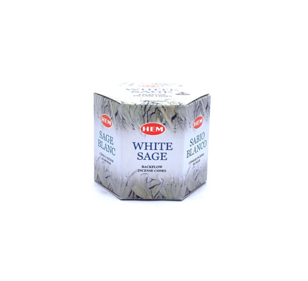 Hem White Sage Back flow Incense Cones