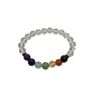 Clear Quartz Chakra Bracelet (8mm)