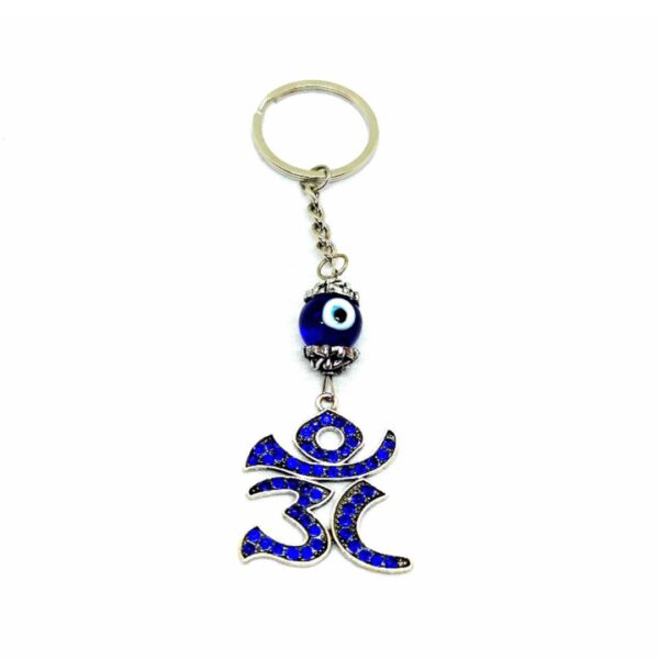 Om Turkish Eye Key Ring (A)