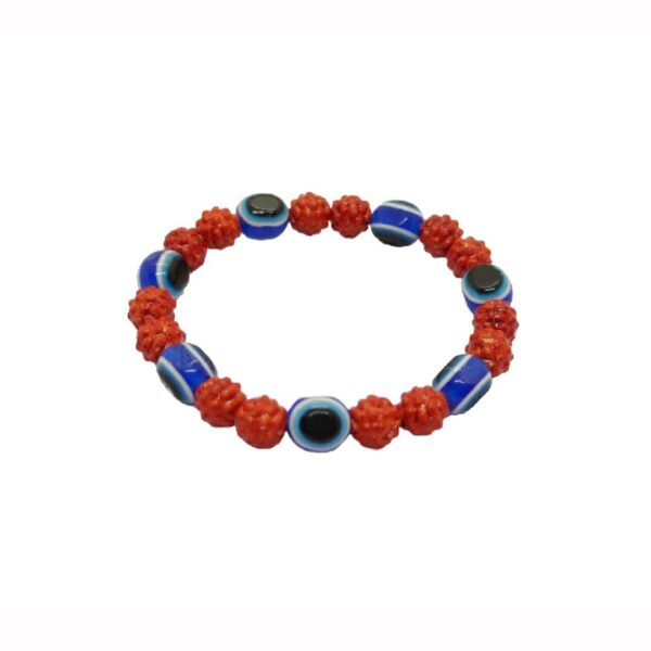 Evil Eye Brown Bead Bracelet (EEB066)