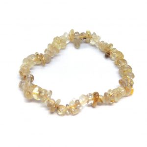 Rutilated Quartz Chip Bracelet