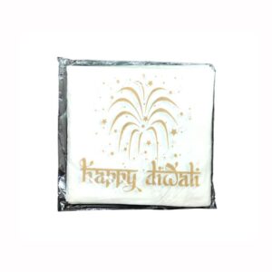 Happy Diwali Serviette (Pack of 20) Gold