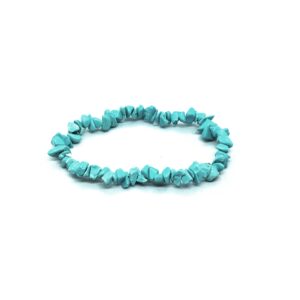 Blue Howlite Chip Bracelet