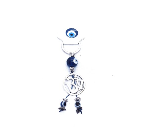 Om Turkish Eye Key Ring (B)