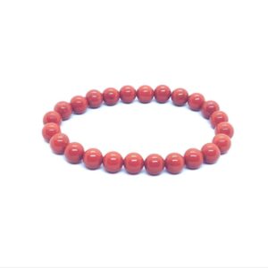 Red Jasper 8mm Polished Bead Bracelet