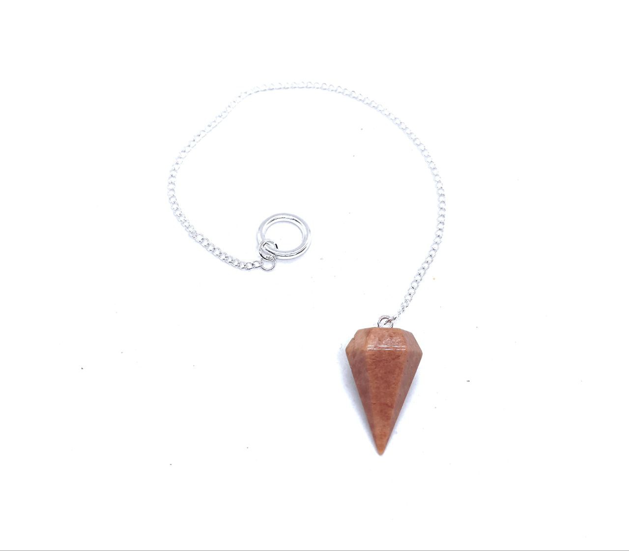 Polished Point Pendulum (Peach Moonstone)