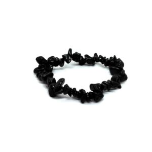 Black Obsidian Chip Bracelet