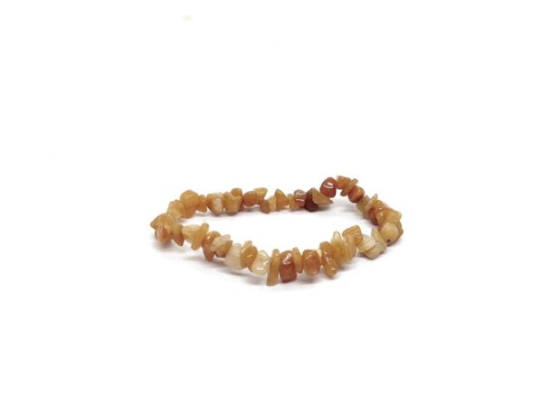 Peach Aventurine Chip Bracelet