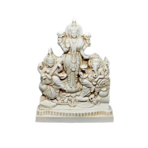 Saraswati Laxmi Ganesh White (Large)