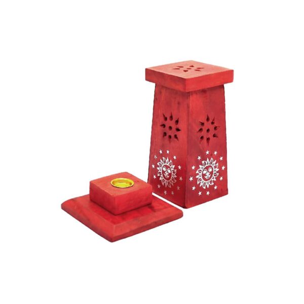 Wooden Incense Cone Tower (Sun) - Image 2