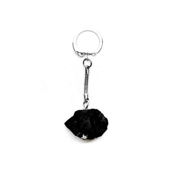 Black Tourmaline Key Ring