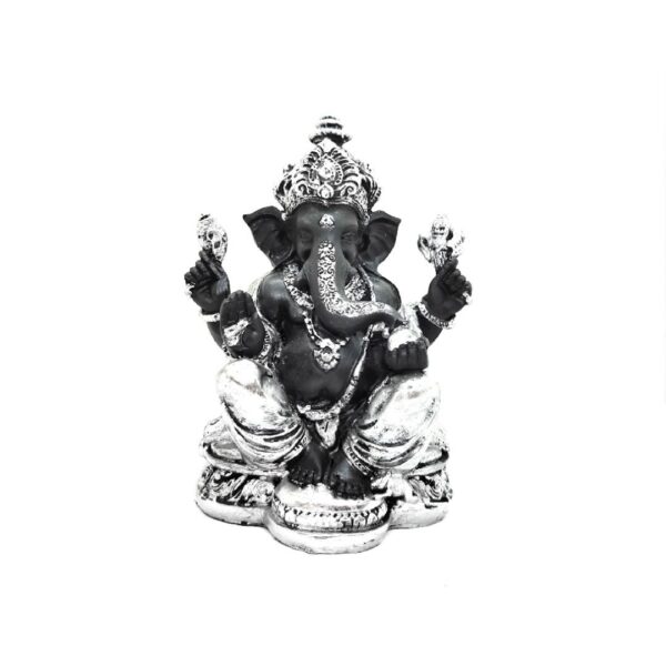 Ganesh Black & Silver 16cm (SB)