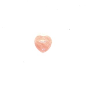 Rose Quartz Heart Drilled Pendant