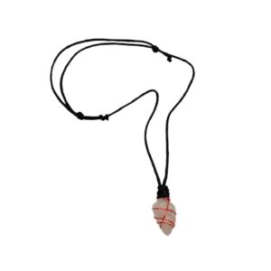 Arrow Head Wire Wrapped Necklace (Rose Quartz)