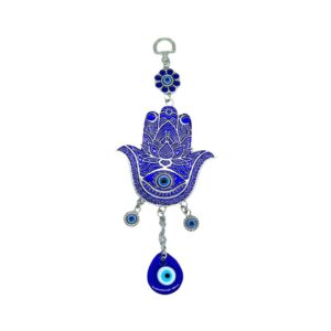 Evil Eye Hamsa Hand Blue