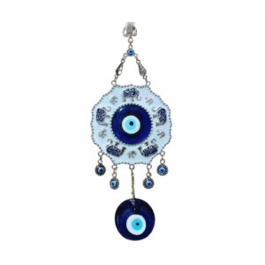 Evil Eye White Elephant Hanging