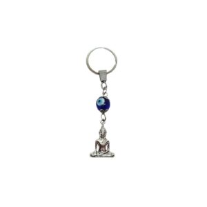 Evil Eye Meditating Buddha Key Ring