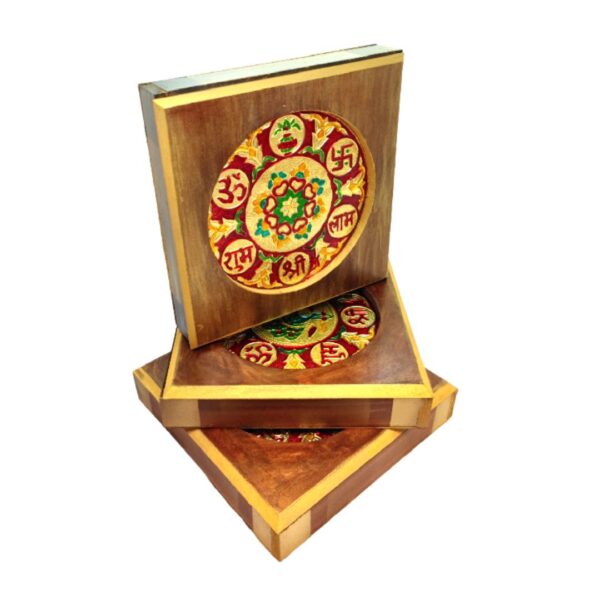 Fancy Wooden Box  Various Design (3 Pack)