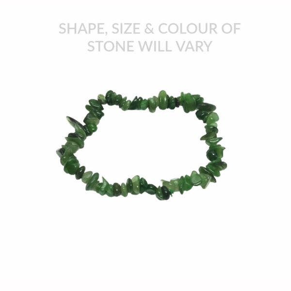 Nephrite Jade Chip Bracelet