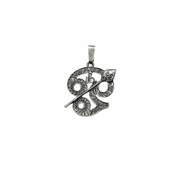 Tamil Om Vel Pendant (Silver)