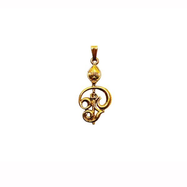 Tamil Om Vel Pendant C (Gold)