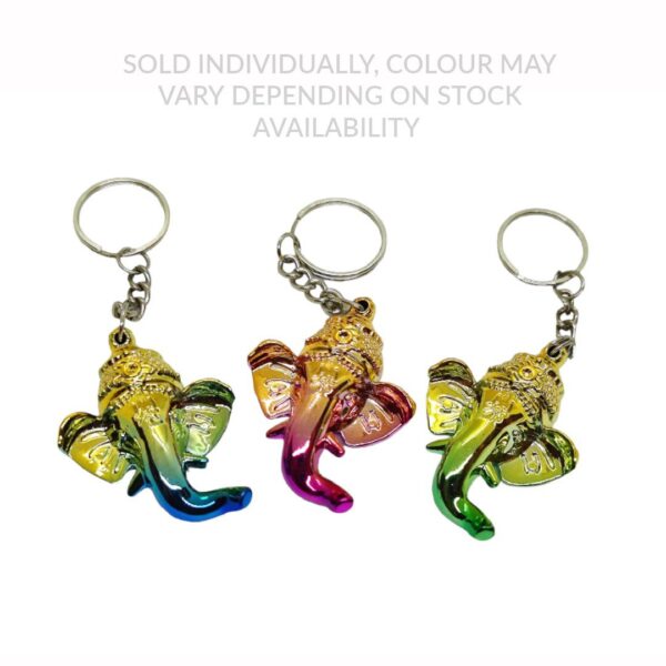 Ganesh Head Keyring (Rainbow)