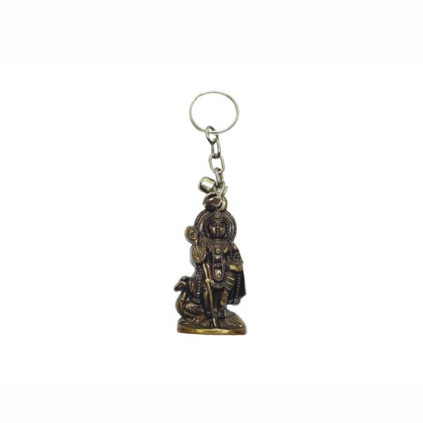 Muruga Plastic Keyring (Dark Gold)