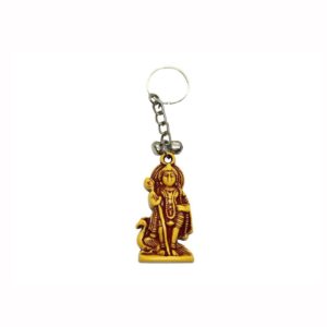 Muruga Plastic Keyring (Light Brown)