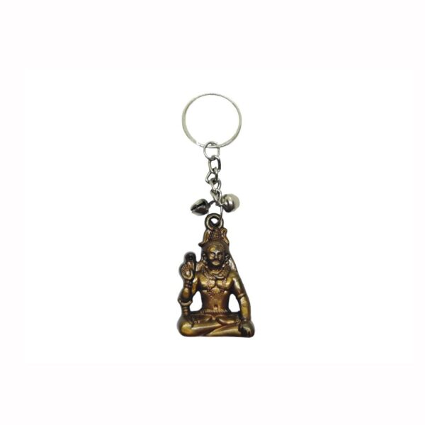 Shiva Plastic Keyring (Dark Gold)