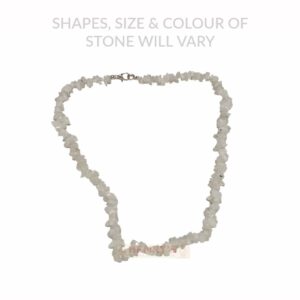 Rainbow Moonstone Chip Necklace with Clasp