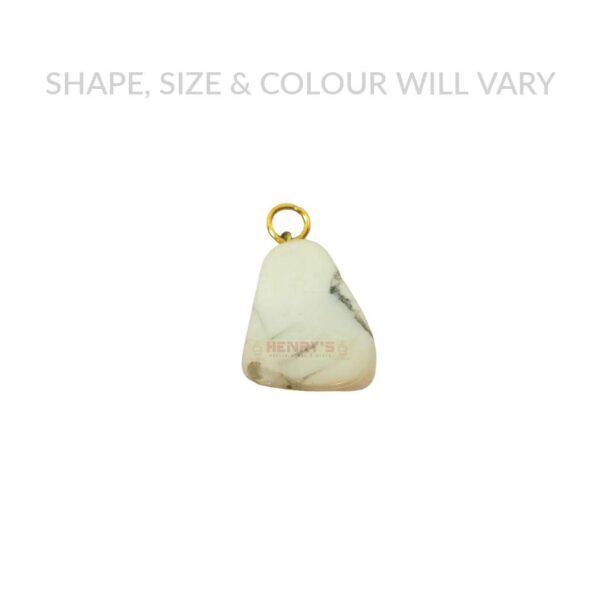 White Howlite Pendant