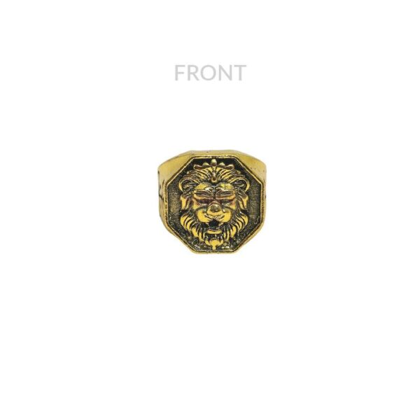 Narasimha (Lion) Head Hexagonal Ring