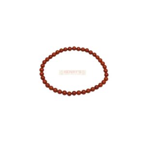 Red Jasper 4mm Polished Bead Bracelet