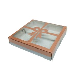 Gift Box With Window 10 pack Rose Gold