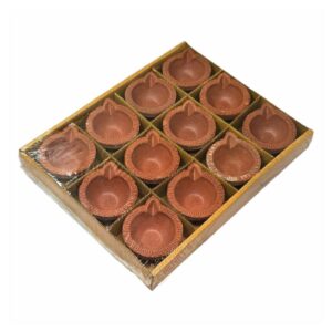 Clay Lamp Carved 12 Pack (A)