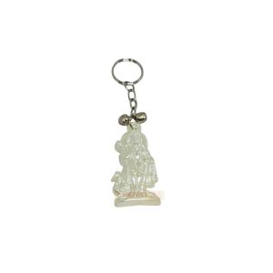 Muruga Plastic Keyring (White)