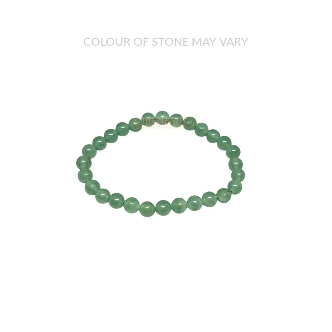 Green Aventurine Polished 6mm Bead Bracelet