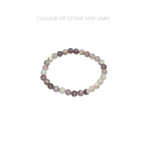 Lepidolite Polished 6mm Bead Bracelet