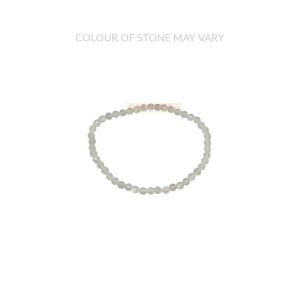 Moonstone Faceted 4mm Bead Bracelet