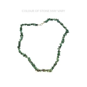 Emerald Chip Necklace with Clasp