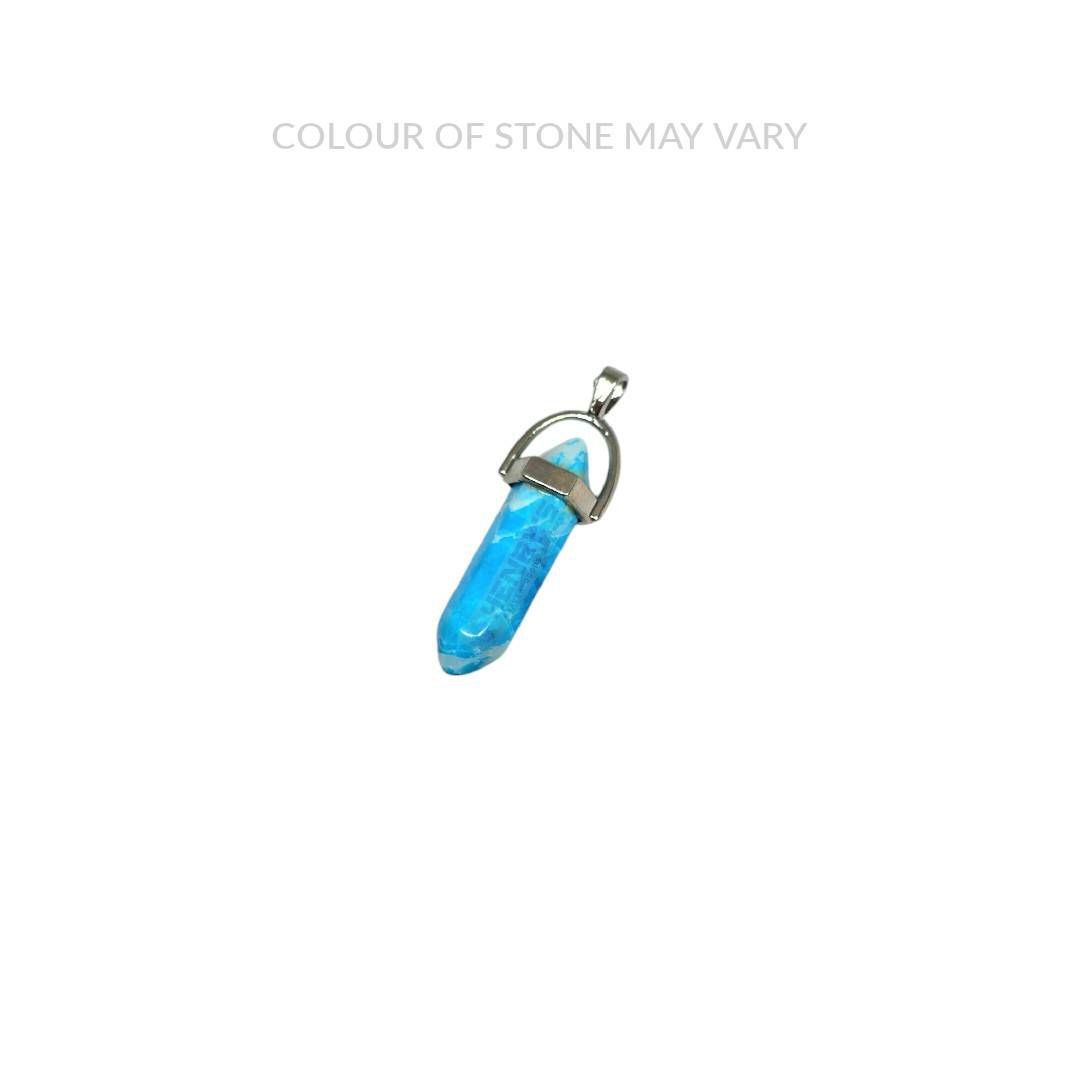 Blue Howlite Point Pendant