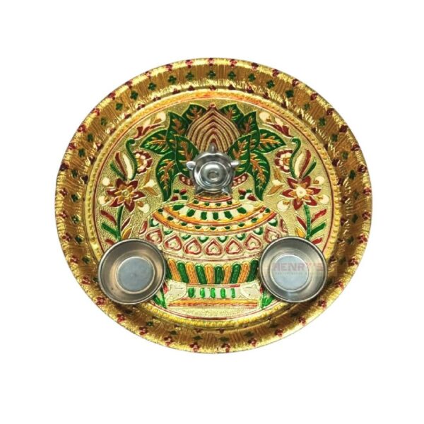 Puja Tray 26cm - Kalash