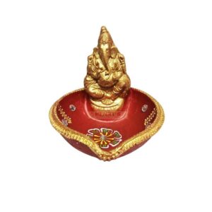 Ganesh Clay Lamp