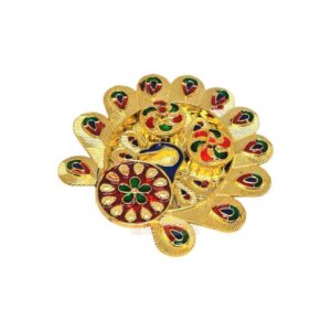 Peacock Gold Tray