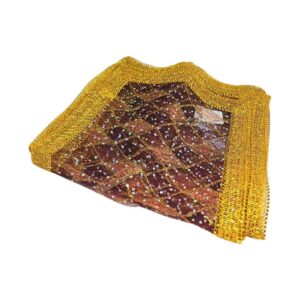 Chunari Maroon Net (35cm x 25cm)