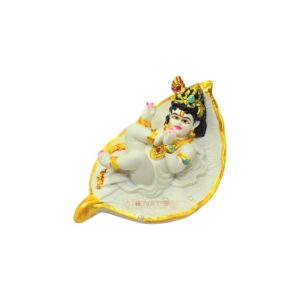 Baby Krishna on Leaf (117458)