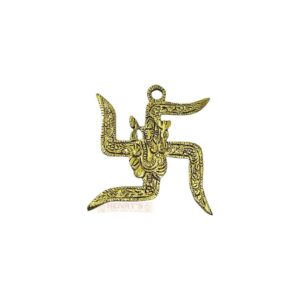 Swastik Ganesh Gold Oxidised