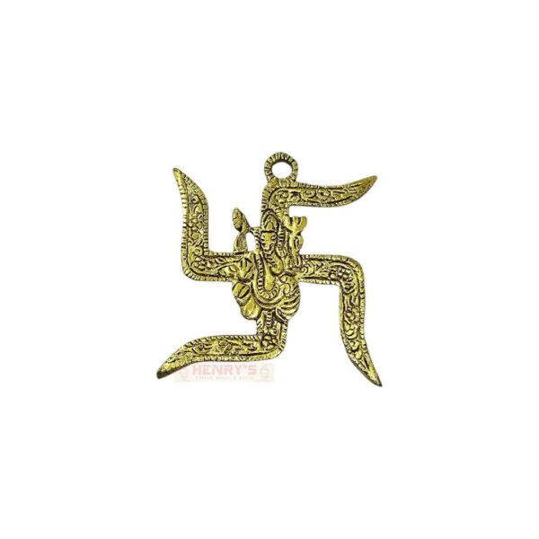 Swastik Ganesh Gold Oxidised