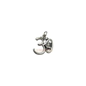 Om Durga Silver Pendant