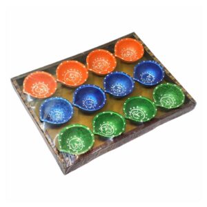 Diwali Lamps 12 Pack (Om)